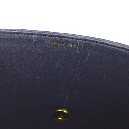 Chanel 1994-1996 Navy Caviar Jumbo Chevron Letter Flap Bag