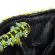 Chanel * 1994 Duma Backpack Large Green Tweed