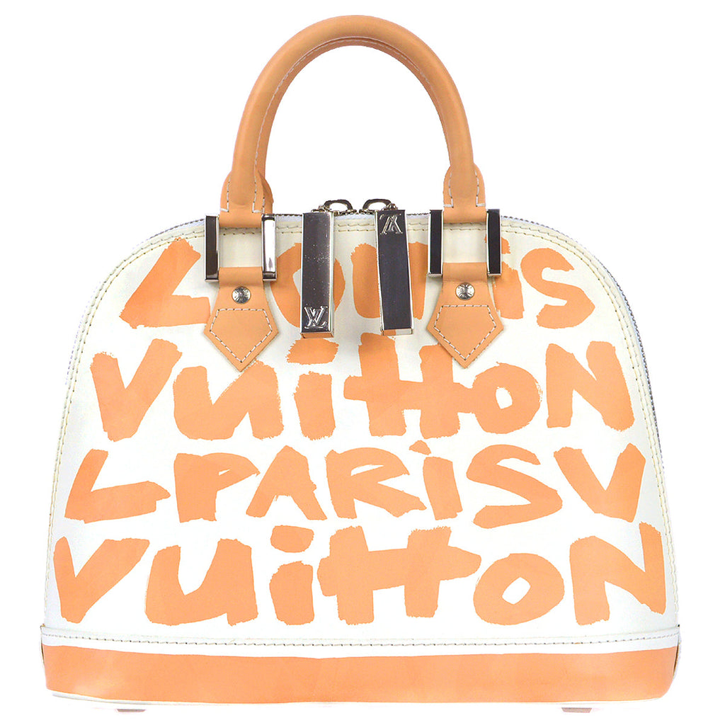 Louis Vuitton Graffiti Alma MM Handbag Beige M92180 – AMORE