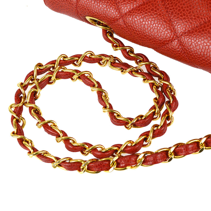 Chanel Medium Diana Chain Shoulder Bag Red Caviar – AMORE Vintage