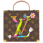 Louis Vuitton LV Hand Takashi Murakami Jewelry Box Handbag M92477