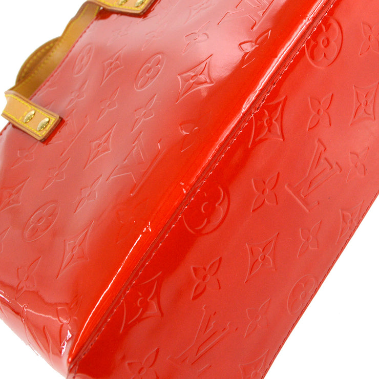 Deep Red Louis Vuitton Vernis Handbag, Tokyo Roses Vintage