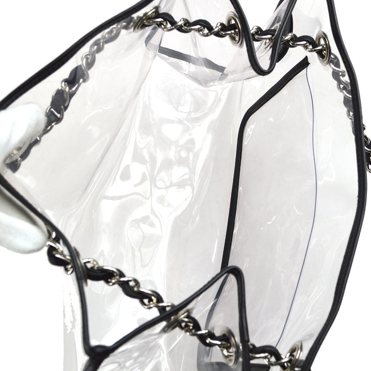 Chanel Transparent Vinyl Turnlock Flap Bag