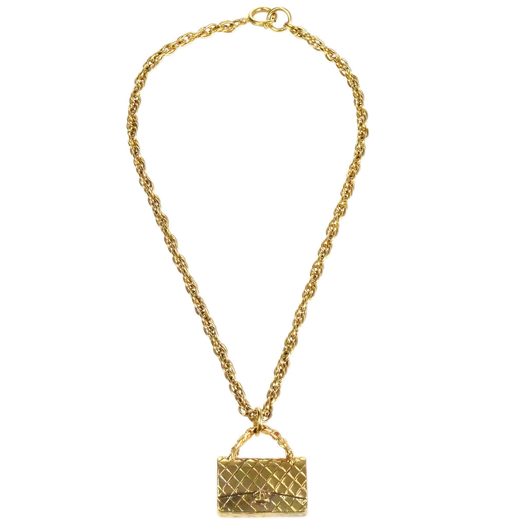 Chanel Bag Gold Chain Pendant Necklace 95P – AMORE Vintage Tokyo