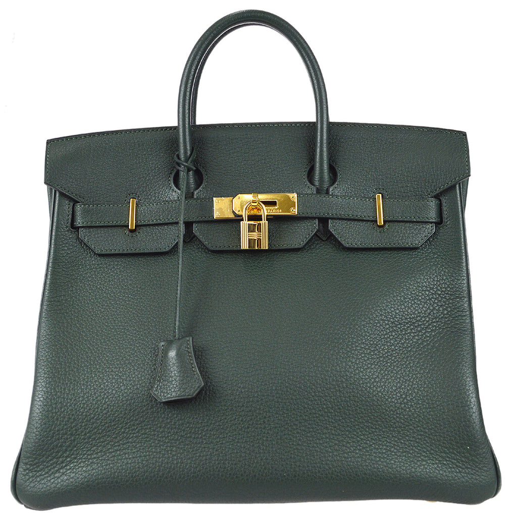 Hermes 2003 Haut a Courroies HAC 32 Green Clemence – AMORE Vintage