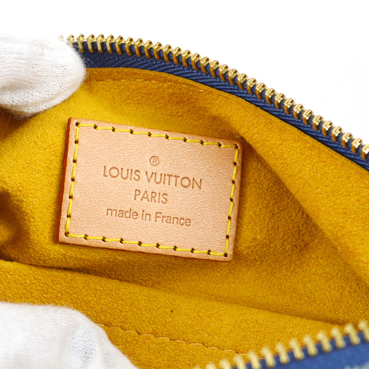 Louis Vuitton baggy denim bag shoulder bag M95049 blue monogram beauty
