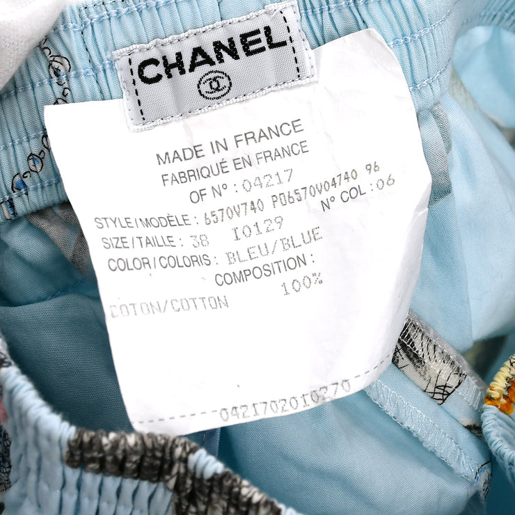 Chanel #38 Icon Half Pants Light Blue – AMORE Vintage Tokyo