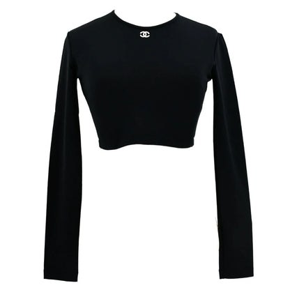 Chanel 1995 spring CC embroidered long-sleeve top #40