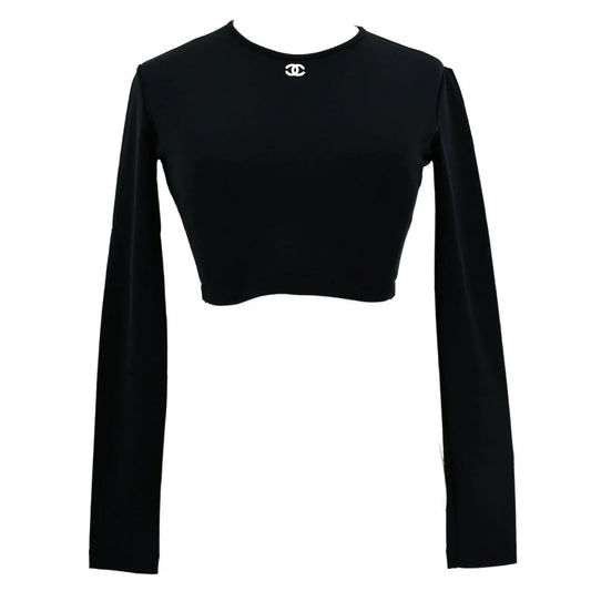Chanel 1995 spring CC embroidered long-sleeve top #40