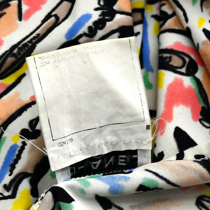 Chanel 1995 spring shoe-print cropped T-shirt #40