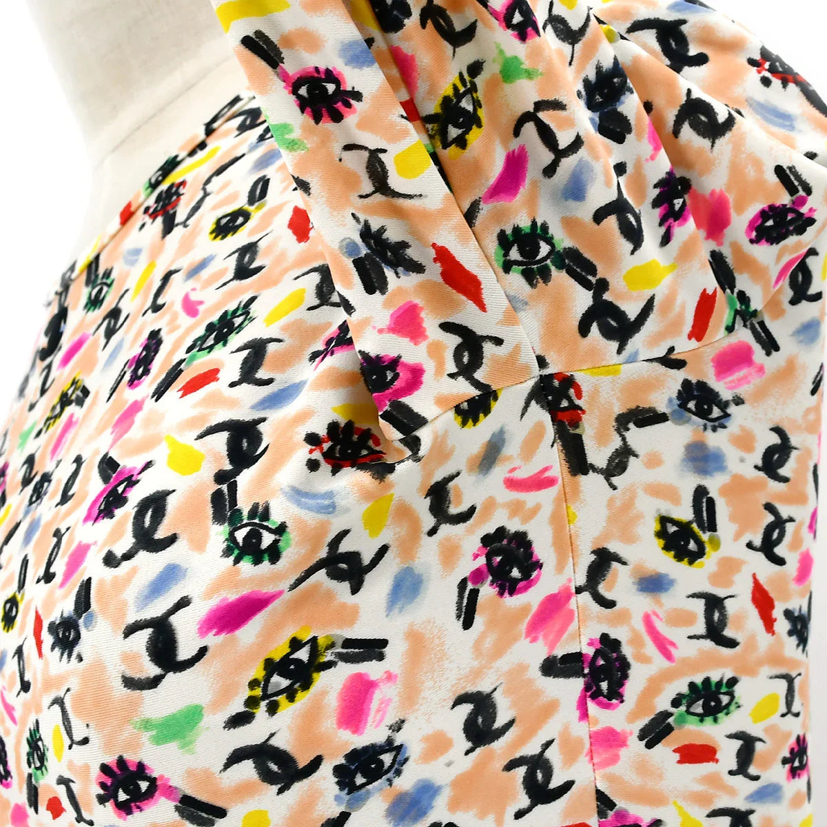 Chanel 1995 spring shoe-print cropped T-shirt #40