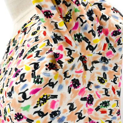 Chanel 1995 spring shoe-print cropped T-shirt #40