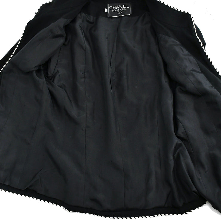 Chanel #38/42 Setup Suit Jacket Skirt Black – AMORE Vintage Tokyo