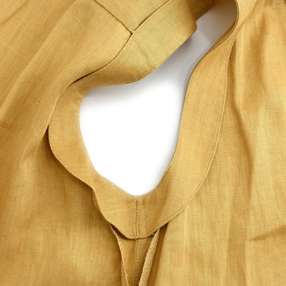 Chanel button-front linen waistcoat #38