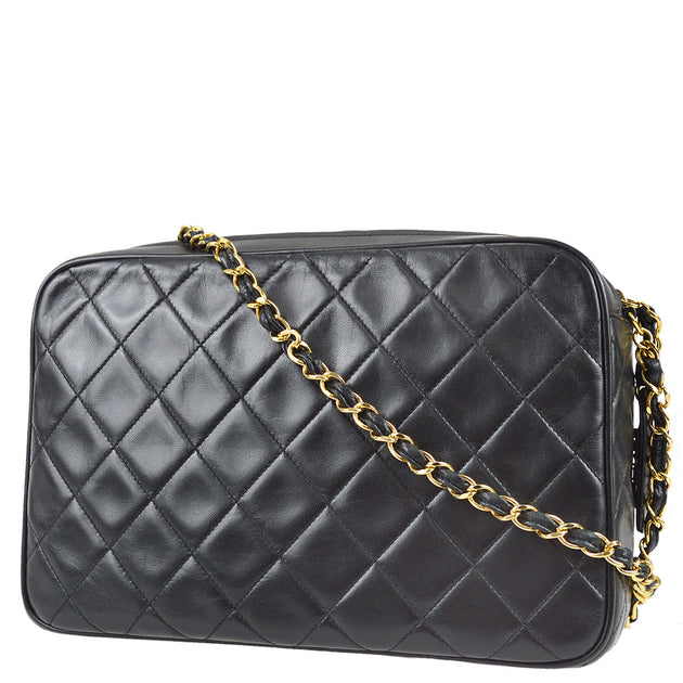 Chanel Single Chain Shoulder Bag Black Lambskin – AMORE Vintage Tokyo