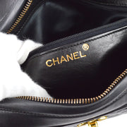 Chanel 1994-1996 Pocket Camera Bag Large Black Lambskin