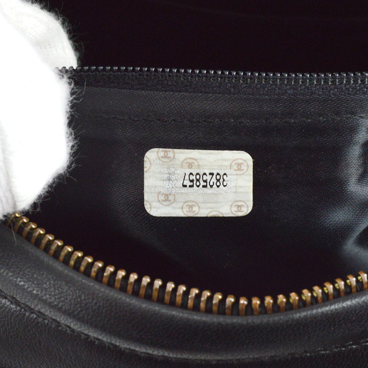 Chanel 1994-1996 Pocket Camera Bag Large Black Lambskin