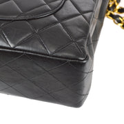 Chanel 1996-1997 Medium CC Classic Flap Jumbo Black Lambskin