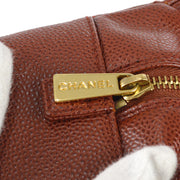 Chanel 2001-2003 Petite Timeless Tote PTT Brown Caviar