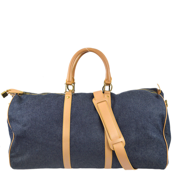 Christian Dior Travel Duffle 2way Shoulder Handbag Navy Denim – AMORE  Vintage Tokyo