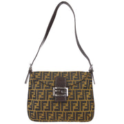 Fendi Zucca Shoulder Bag Brown