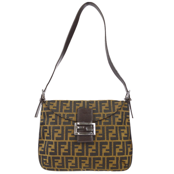 Fendi Zucca Shoulder Bag Brown