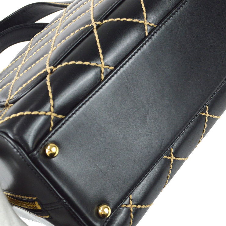 Chanel Wild Stitch Handbag Black Calfskin – AMORE Vintage Tokyo