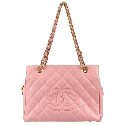Chanel 2003-2004 Petite Timeless Tote PTT Pink Caviar