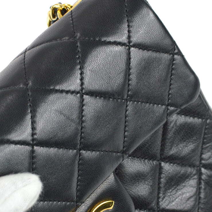 Chanel 1989-1991 Classic Flap Mini Square Chain Shoulder Bag Black Lam – AMORE  Vintage Tokyo