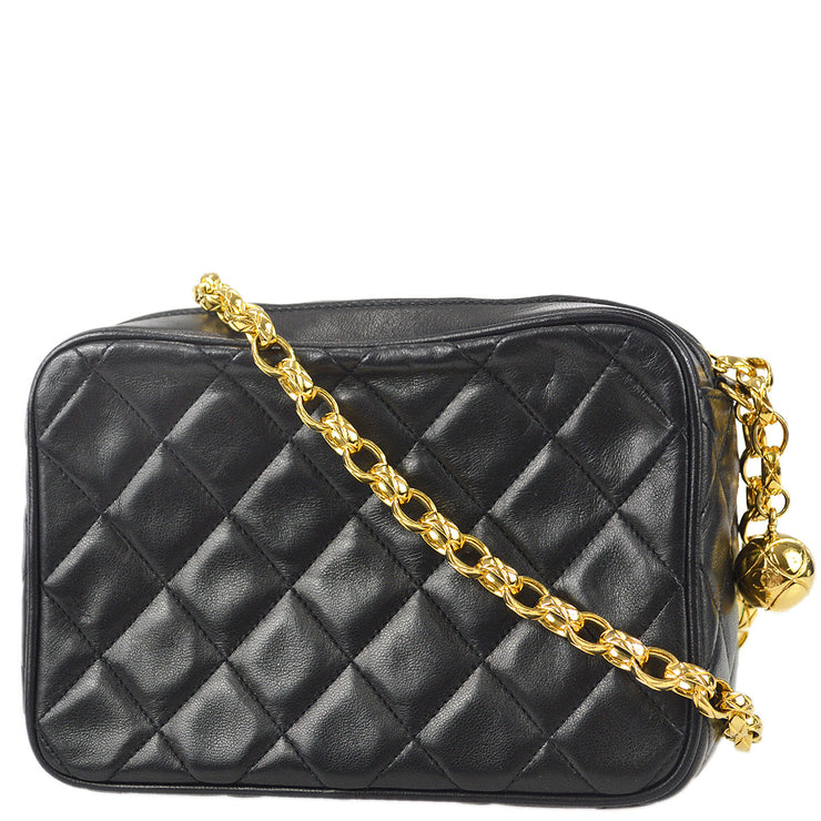 Chanel Vintage Lambskin Camera Bag - Black Shoulder Bags, Handbags