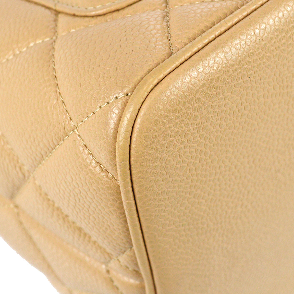 Chanel 2003-2004 Medallion Tote Beige Caviar