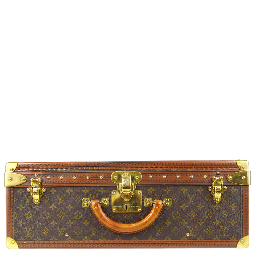 Louis Vuitton Alzer 60 Trunk Luggage Suitcase Monogram M21228