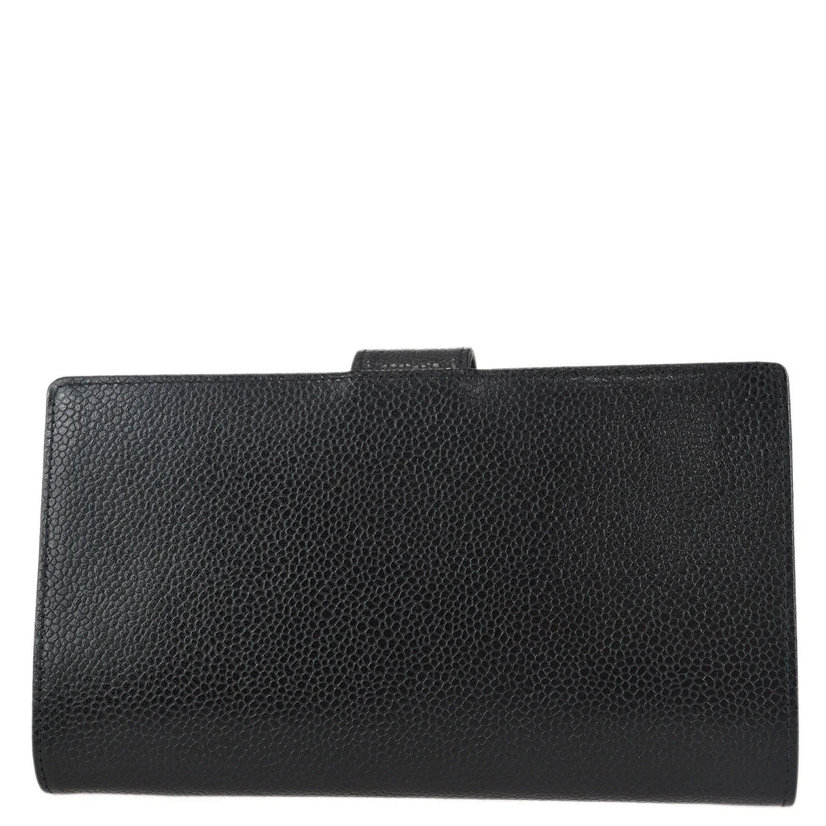 Chanel 1997-1999 Timeless Long Wallet Black Caviar