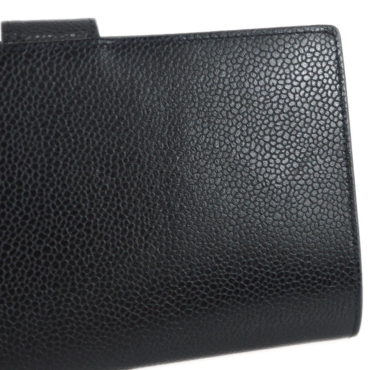 Chanel 1997-1999 Timeless Long Wallet Black Caviar