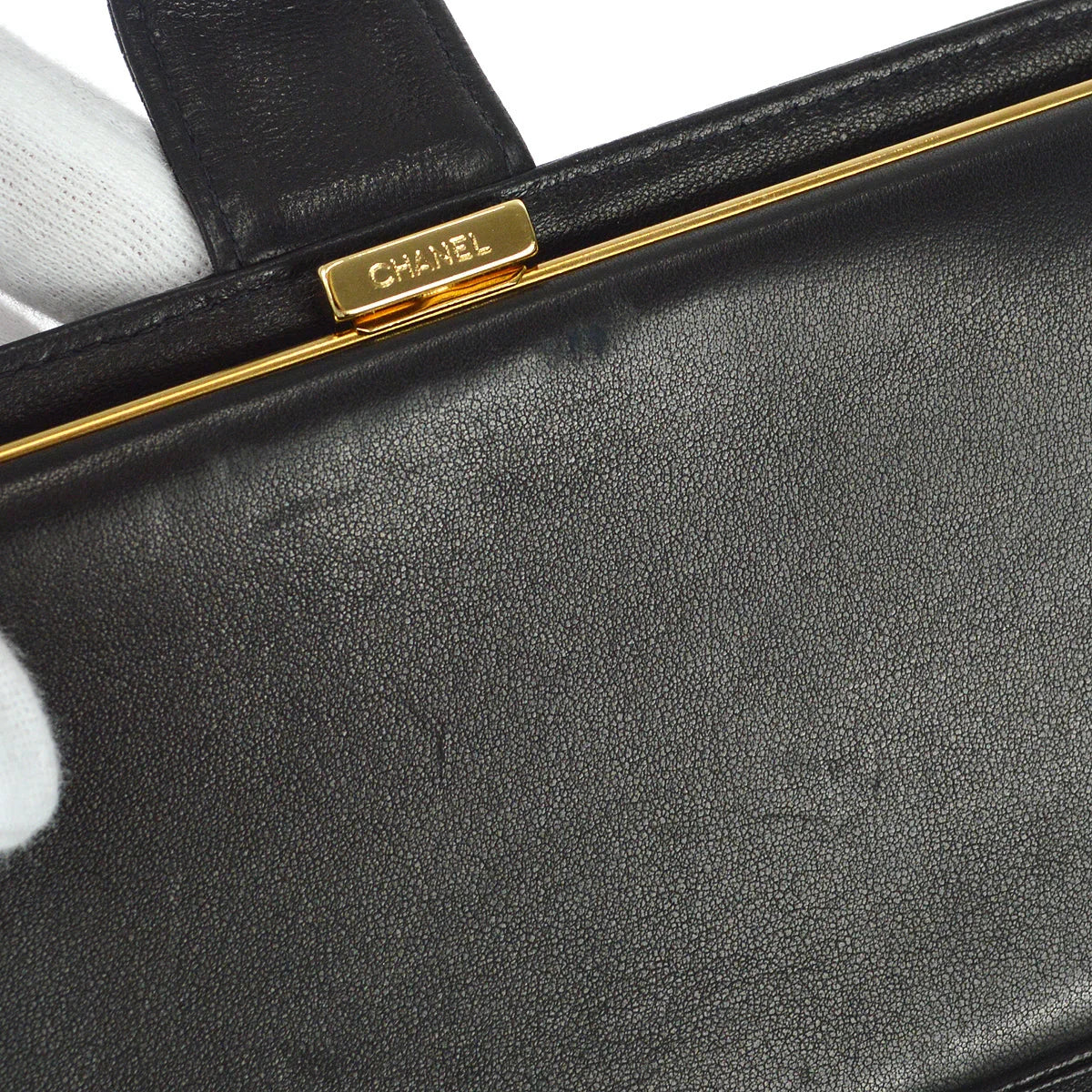 Chanel 1997-1999 Timeless Long Wallet Black Caviar