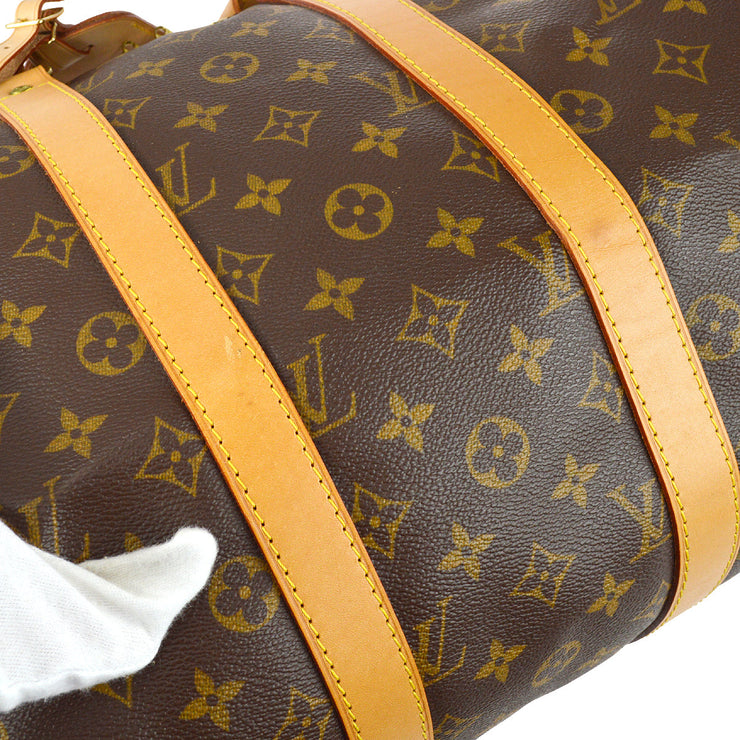 Louis Vuitton // 1997 Brown Monogram Keepall Bandouliere 50 Bag