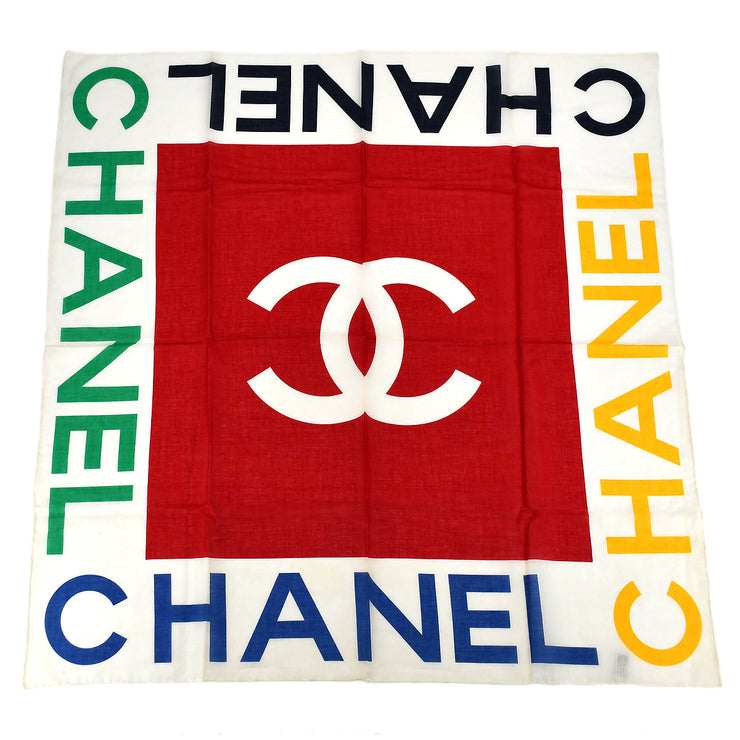 Vintage Chanel CC Logo Scarf