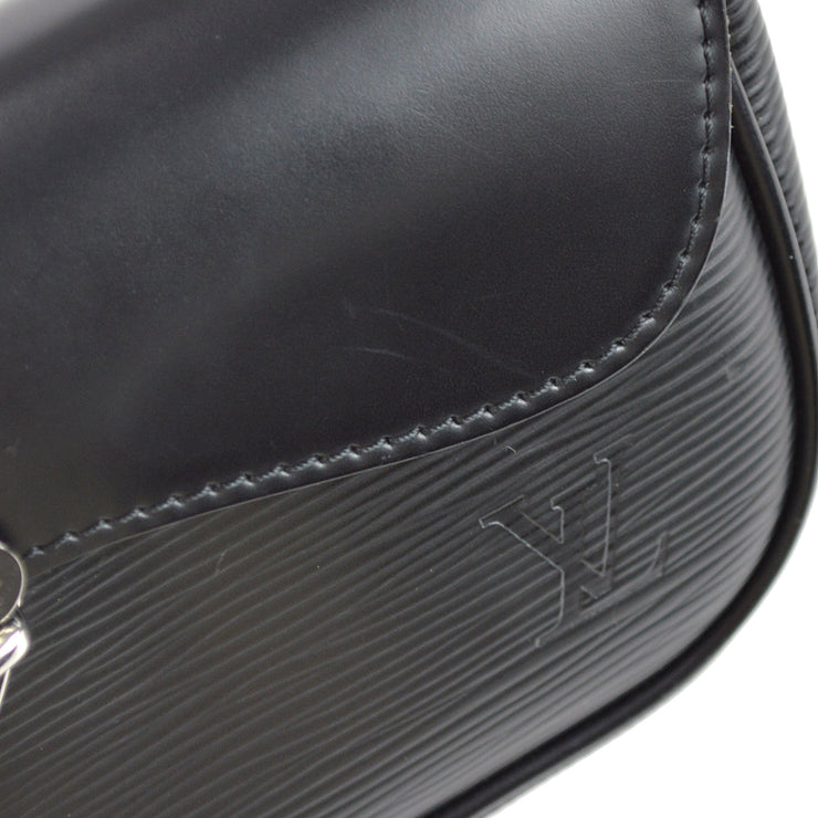 Louis Vuitton 2008 Pochette Montaigne Black Epi M59292 – AMORE