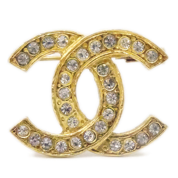 Chanel Rhinestone Brooch Pin Gold – AMORE Vintage Tokyo