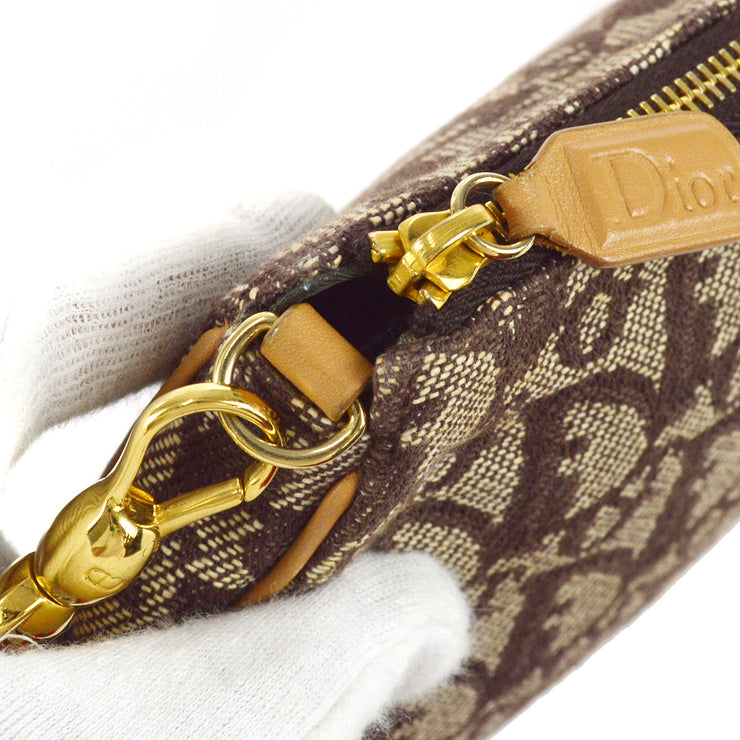 Dior Mini Saddle Trotter Monogram Print Shoulder Pochette Bag.