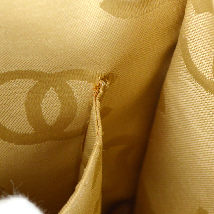 Chanel 2004-2005 Wild Stitch Tote 30 Beige Calfskin