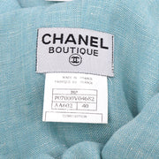 Chanel 1996 Spring Setup Suit Jacket Dress Light Blue #40