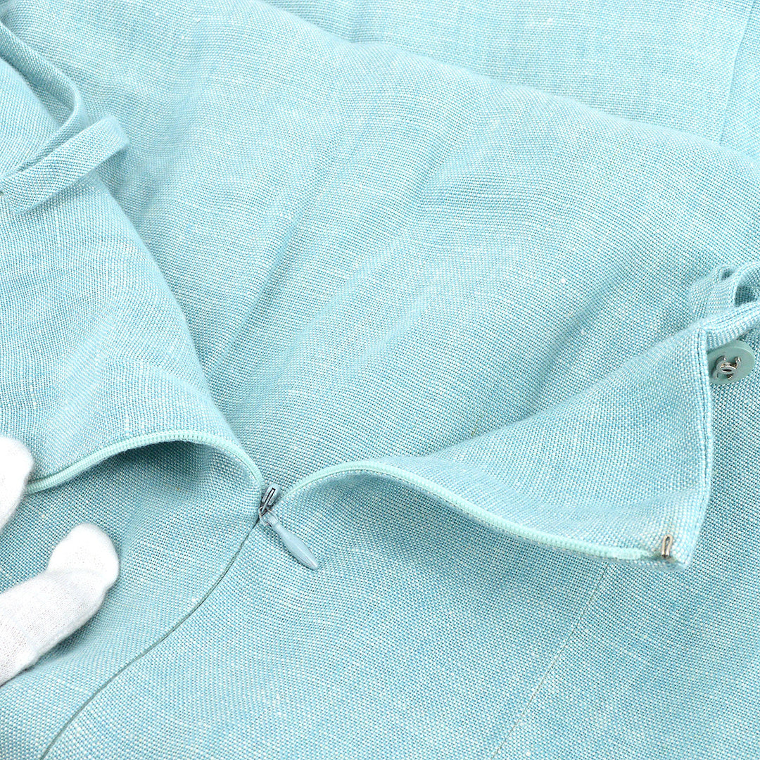 Chanel 1996 Spring Setup Suit Jacket Dress Light Blue #40 Chanel 1996 Spring Setup Suit Jacket Dress Light Blue #40