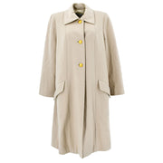 Chanel 1996 fall CC-buttons single-breasted cashmere coat #38