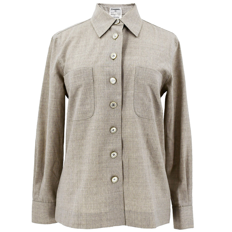 Chanel Shirt Tops Gray E97 #36 – AMORE Vintage Tokyo