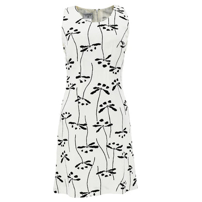 Chanel 1998 spring floral-print sleeveless dress #36
