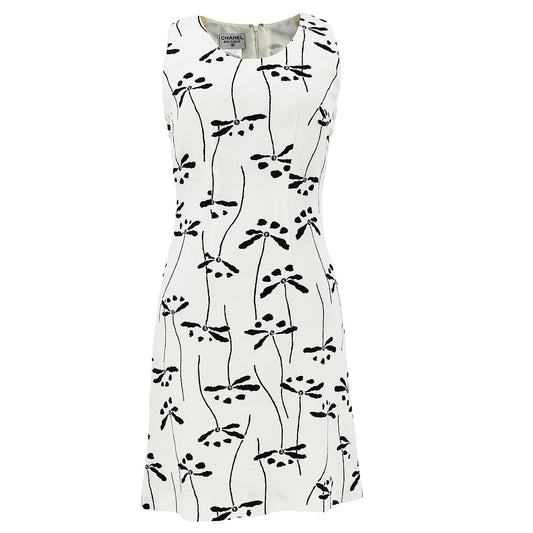 Chanel 1998 spring floral-print sleeveless dress #36