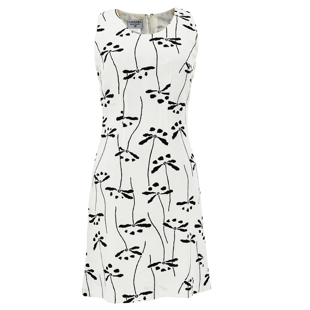 Chanel 1998 spring floral-print sleeveless dress #36 – AMORE
