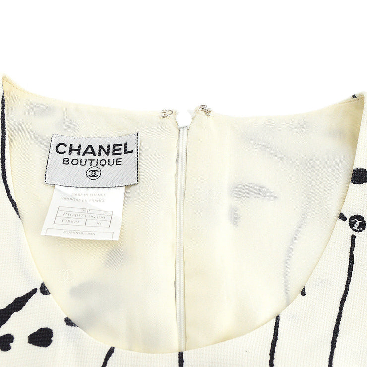 Chanel 1998 spring floral-print sleeveless dress #36