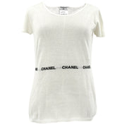 Chanel 2004 spring logo-intarsia knitted top #42